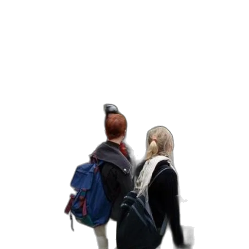 jacket, staff, umbrella, hair transparent PNG cut-out