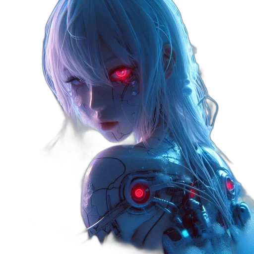robot, face, mask, creature transparent PNG cut-out