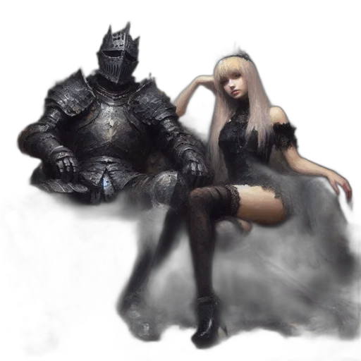 dress, sword, mask, robot transparent PNG cut-out