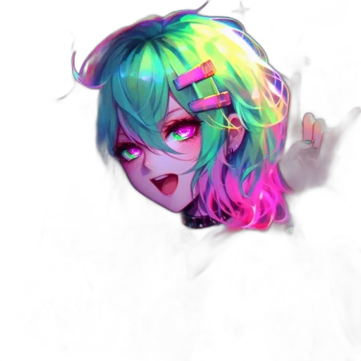 mask, hair, face, creature transparent PNG cut-out