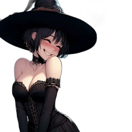 hat, dress, mask, staff transparent PNG cut-out