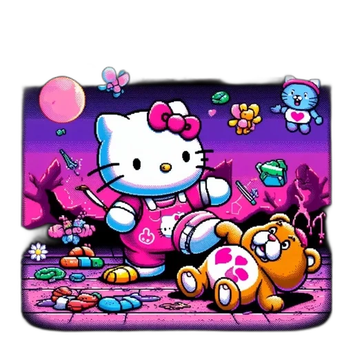 pixel art, concept art, fantasy art, cartoon transparent PNG cut-out