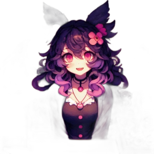 flower, dress, staff, mask transparent PNG cut-out