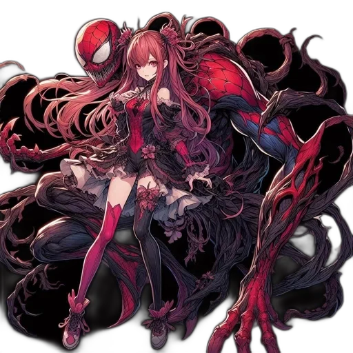 hair, weapon, creature, dress transparent PNG cut-out