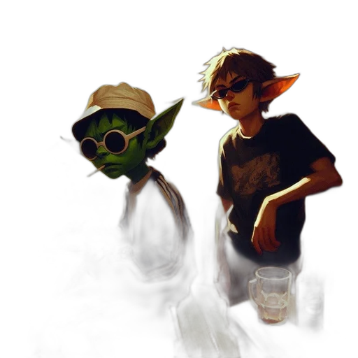 mask, staff, hat, creature transparent PNG cut-out