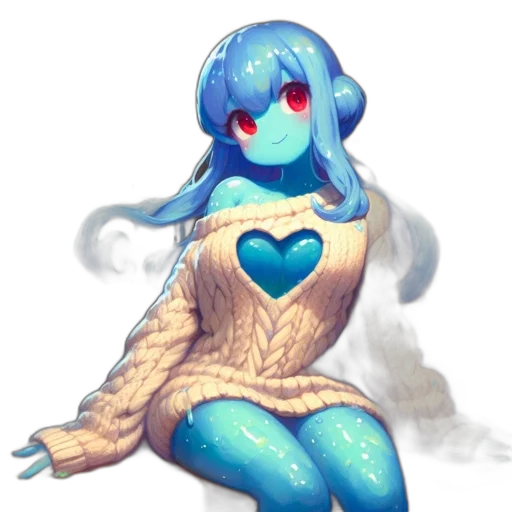 dress, robot, creature, staff transparent PNG cut-out