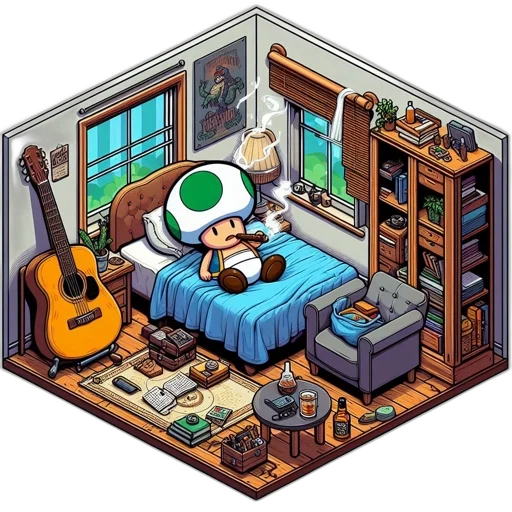 furniture, robot, staff, pixel art transparent PNG cut-out
