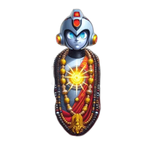 robot, jewelry, concept art, 3d render transparent PNG cut-out