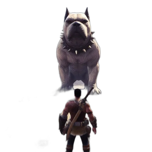 animal, dragon, creature, staff transparent PNG cut-out