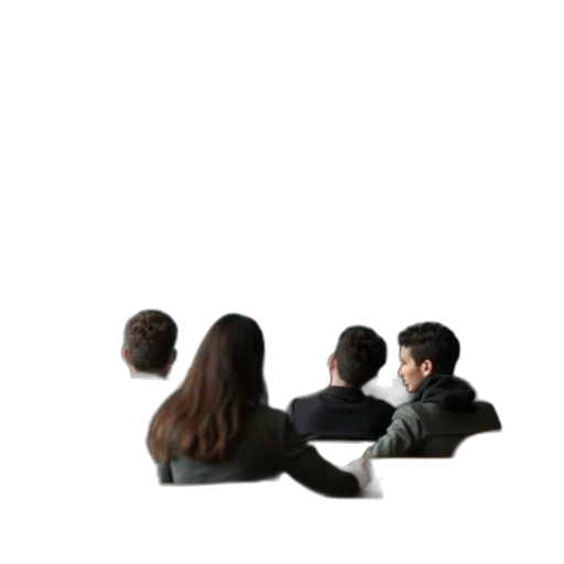 furniture, jacket, staff, hair transparent PNG cut-out