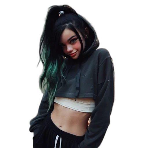 jacket, creature, hat, hair transparent PNG cut-out