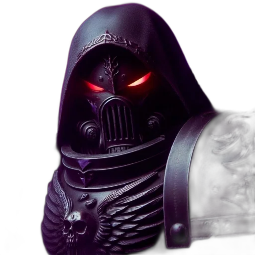 mask, robot, concept art, 3d render transparent PNG cut-out