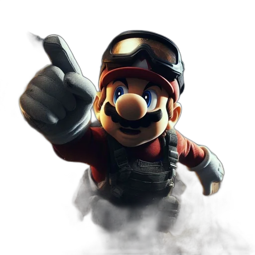weapon, staff, robot, 3d render transparent PNG cut-out
