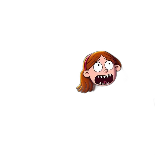 creature, face, hair, animal transparent PNG cut-out