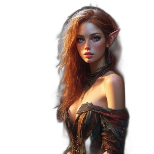 dress, face, dragon, fantasy art transparent PNG cut-out