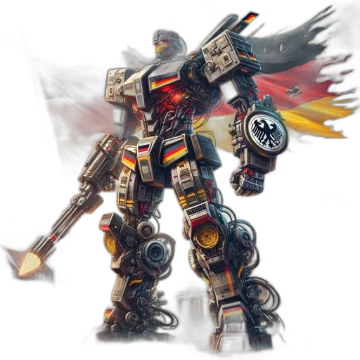 robot, weapon, concept art, fantasy art transparent PNG cut-out