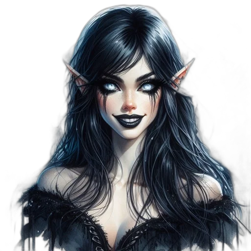face, fantasy art, concept art, comic book art transparent PNG cut-out