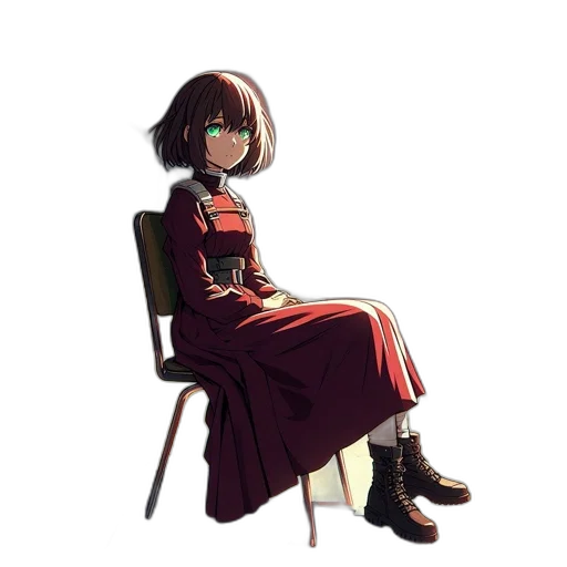 dress, robot, staff, jacket transparent PNG cut-out