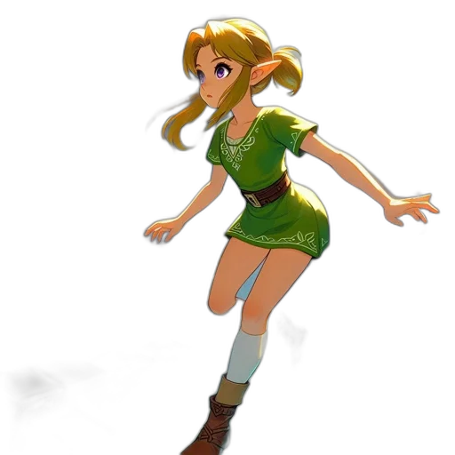 dress, staff, 3d render, concept art transparent PNG cut-out