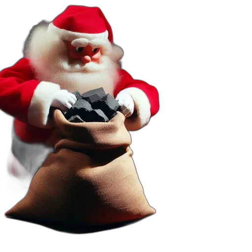 shoes, weapon, 3d render, santa transparent PNG cut-out