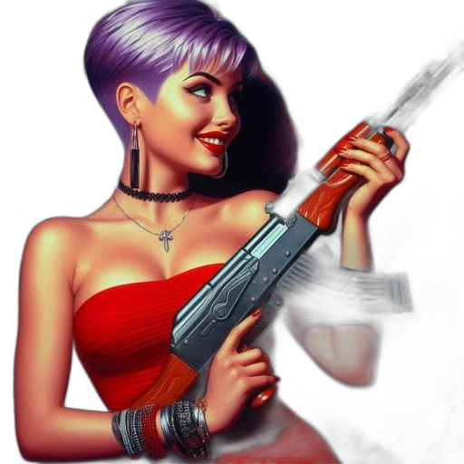 weapon, fantasy art, cyberpunk, pixel art transparent PNG cut-out