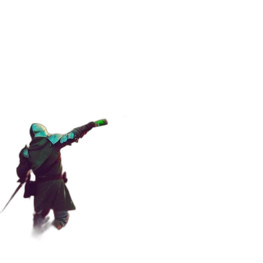 weapon, sword, staff, robot transparent PNG cut-out