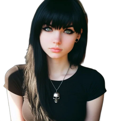 jewelry, face, hair, dress transparent PNG cut-out