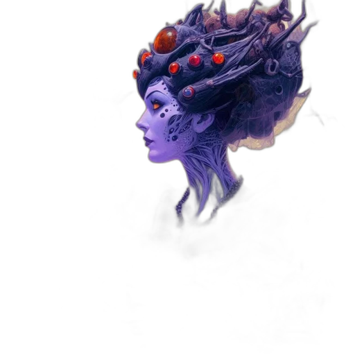 crown, mask, face, creature transparent PNG cut-out