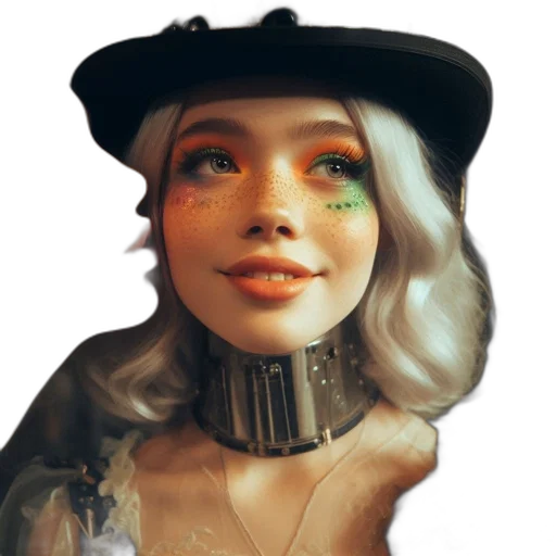 face, robot, hat, mask transparent PNG cut-out
