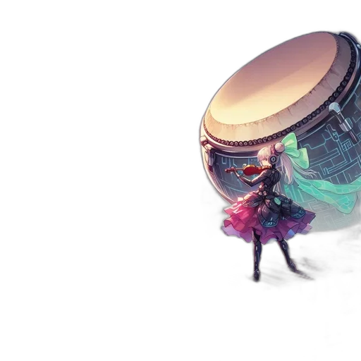 dress, robot, umbrella, hair transparent PNG cut-out