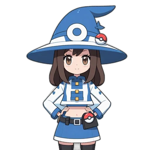 hat, staff, dress, creature transparent PNG cut-out