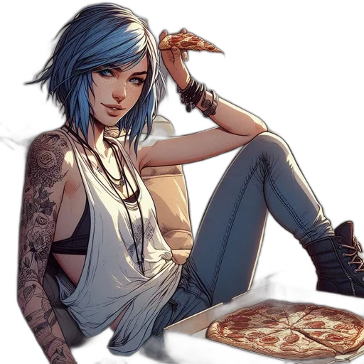 food, comic book art, concept art, fantasy art transparent PNG cut-out