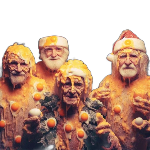 3d render, concept art, four, elderly transparent PNG cut-out