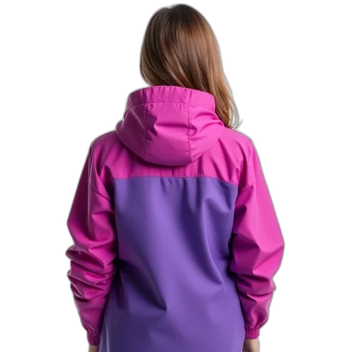 jacket, dress, vaporwave, 3d render transparent PNG cut-out