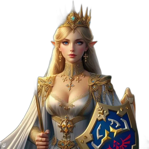 crown, jewelry, sword, staff transparent PNG cut-out