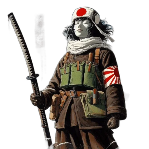 staff, jacket, weapon, concept art transparent PNG cut-out