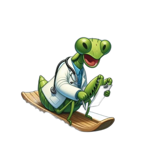 staff, concept art, cartoon, grasshopper transparent PNG cut-out
