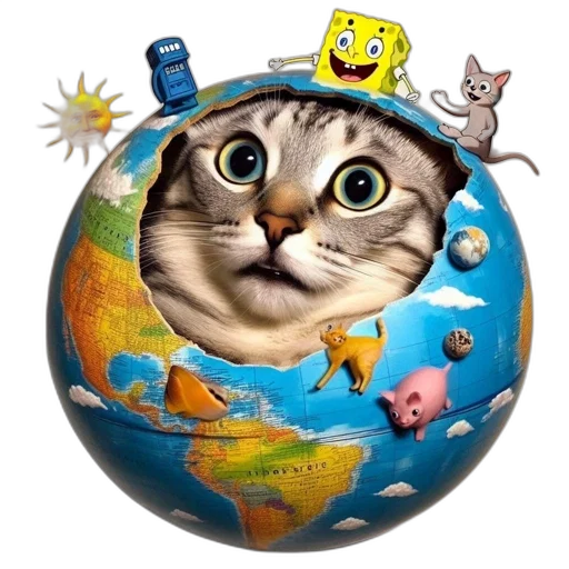 animal, staff, photorealistic, cartoon transparent PNG cut-out