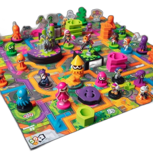 vividly, colored, board, game transparent PNG cut-out