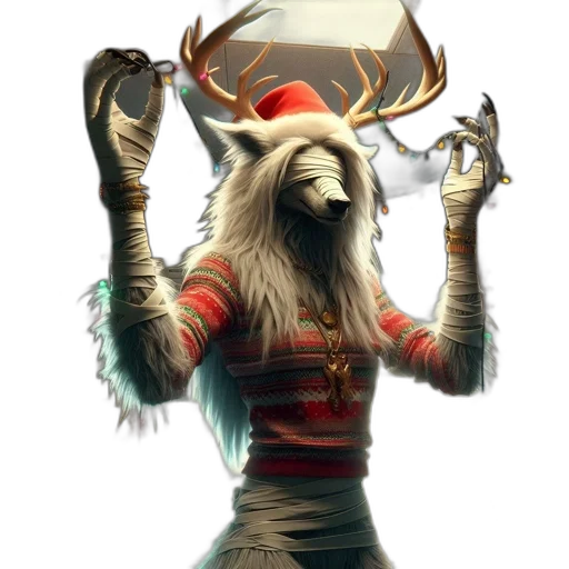 hat, animal, staff, creature transparent PNG cut-out