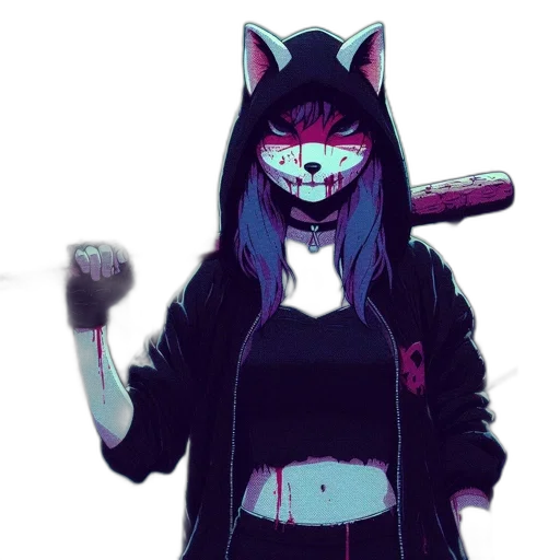 staff, mask, jacket, creature transparent PNG cut-out