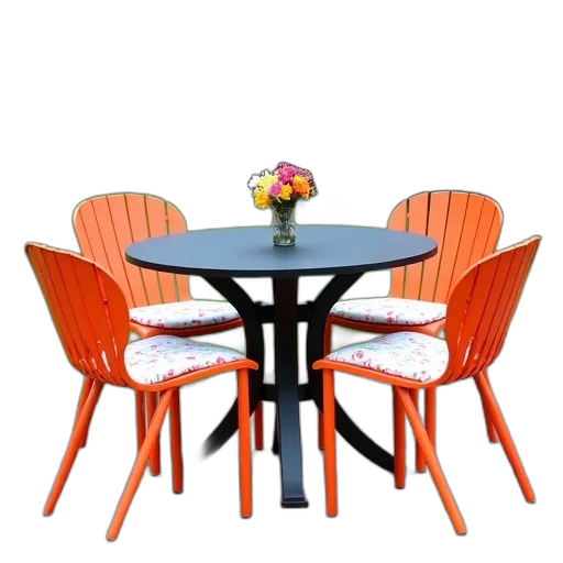 furniture, 3d render, neon, modern transparent PNG cut-out