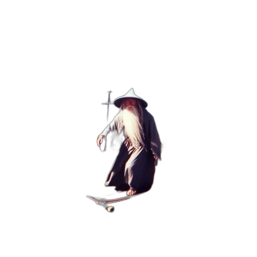 hat, staff, dragon, hair transparent PNG cut-out