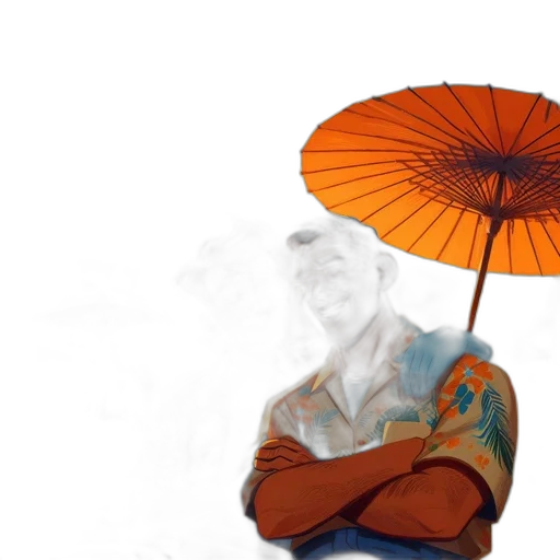 umbrella, mask, hat, dress transparent PNG cut-out