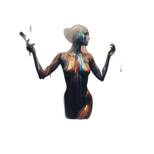 dress, staff, mask, robot transparent PNG cut-out