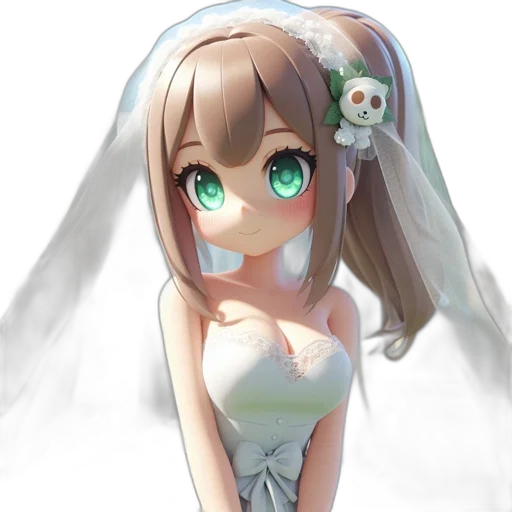 dress, robot, face, crown transparent PNG cut-out