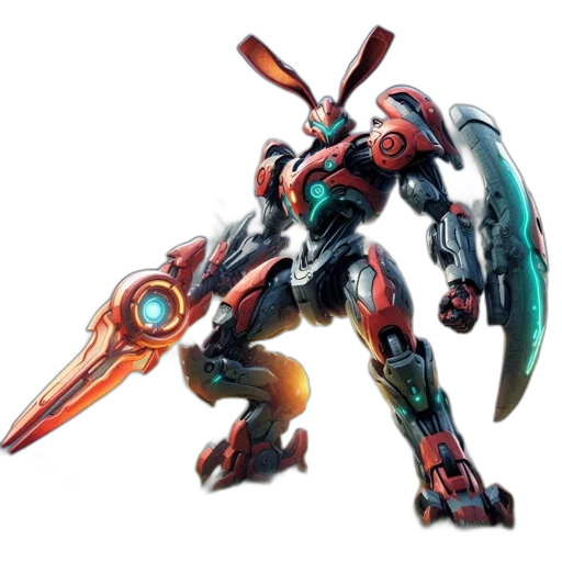 robot, weapon, sword, dragon transparent PNG cut-out