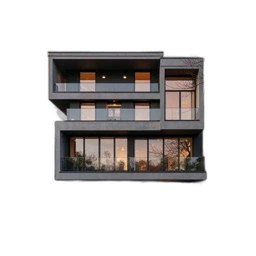 building, furniture, 3d render, photorealistic transparent PNG cut-out