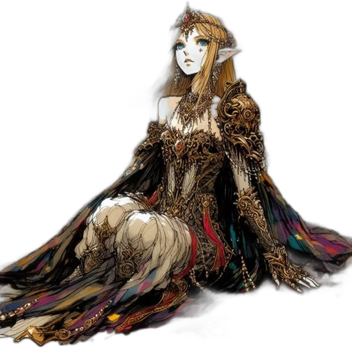 dress, mask, crown, jewelry transparent PNG cut-out