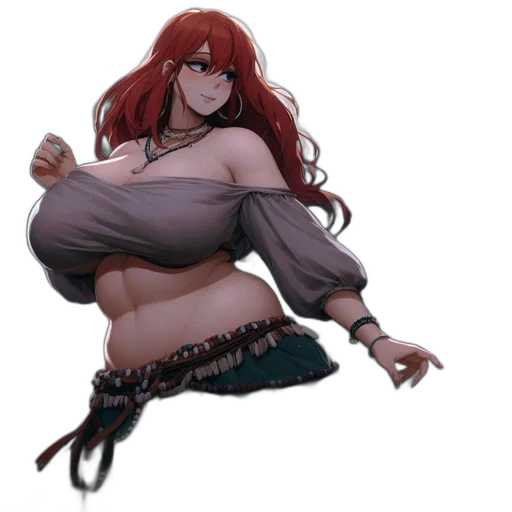dress, weapon, staff, creature transparent PNG cut-out